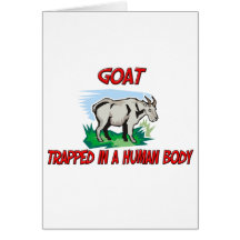 Goat trapped in a human body cards