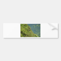 Goats on a very steep hillside bumper stickers