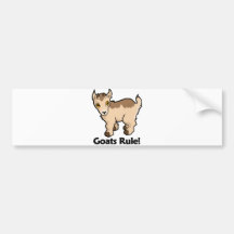 Goats Rule! Bumper Sticker