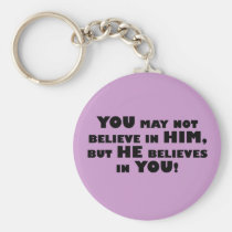 God believes in atheists keychains