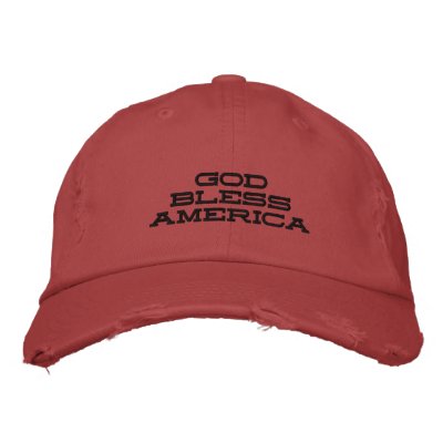 God Bless America Embroidered Hat God Bless America Embroidered Hat