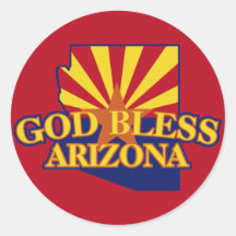 God Bless Arizona Sticker