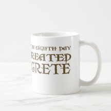 God Created Concrete Mug