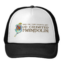 God Created Mandolin Trucker Hat