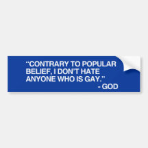 GOD DOESN'T HATE GAY PEOPLE - .png Bumper Stickers