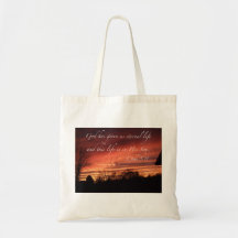God has given us eternal life - Tote Canvas Bags