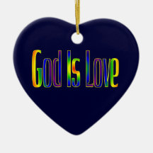 God Is Love Ornaments
