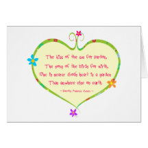 God is Nearer in a Garden Card