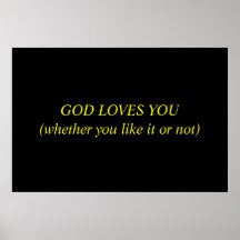 God Loves You Poster