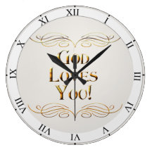 God loves You Wall Clock