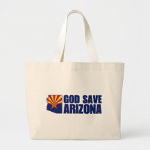 God Save Arizona Canvas Bag