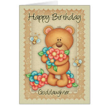 Goddaughter Birthday Card With A Bunch Of Birthday