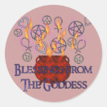 Goddess Fire Blessings Sticker