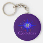 Goddess Sun and Stars Key Chain