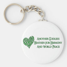 Godless For World Peace Key Chains