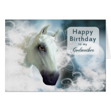 Godmother birthday, Arabian Horse Greeting Cards