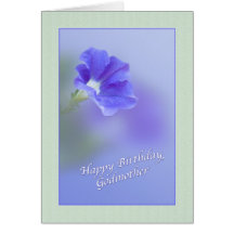 Godmother's Birthday Card with Petunia