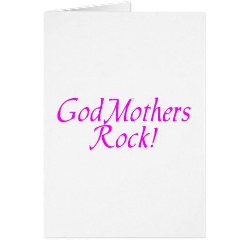 GodMothers Rock Pink Greeting Cards