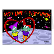God's Love is Everywhere Greeting Cards