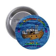 God's Rainbow Covenant Pinback Buttons