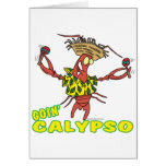goin calypso funny lobster with maracas card