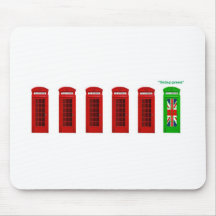 Going Green London phone box Mouse Mat