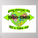 Going Wherever The 80's Take Me Poster