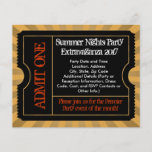 Gold and Black Ticket Flyers, Custom Printing