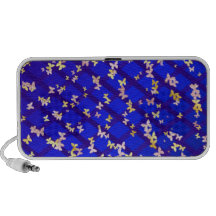 Gold and pink butterfly mini speaker