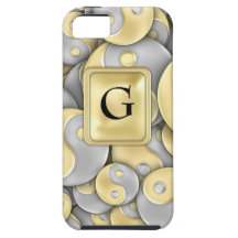 Gold and Silver Yin and Yang iPhone 5 Case