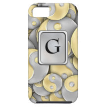 Gold and Silver Yin and Yang iPhone 5 Covers