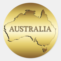 GOLD AUSTRALIA STICKERS