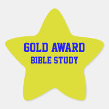 GOLD Award Bible study Sticker