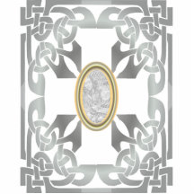 Gold Celtic Design Photo Frame Sculpture Photo Cutouts