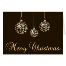 Gold Christmas Card
