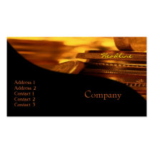 Gold Coins Business Card