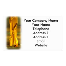 Gold Coloured Drill Bit Business Card Templates