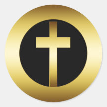 GOLD CROSS STICKERS
