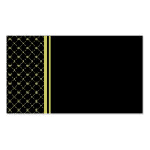 Gold Crosses on Black Business Card Template