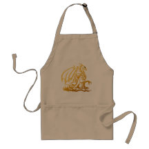 Gold Dragon Apron