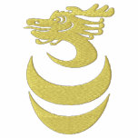 Gold Dragon in Egg Embroidered Shirt
