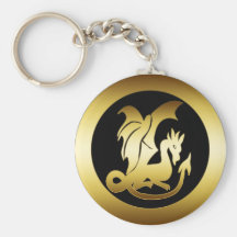 GOLD DRAGON KEY CHAINS