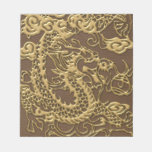 Gold Dragon on Brown Leather Texture notepads