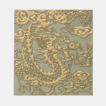 Gold Dragon on Khaki Leather Texture notepads