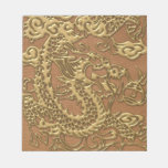 Gold Dragon on Natural Tan Leather Texture notepads
