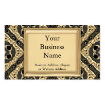 Gold Embossed Lace Business Cards