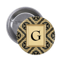 Gold Embossed Lace Buttons