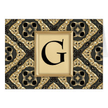 Gold Embossed Lace Card