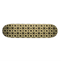 Gold Filigree Skate Board Decks