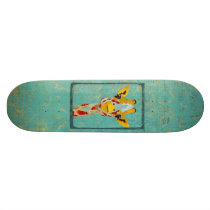 Gold Giraffe Grunge Skateboard skateboards